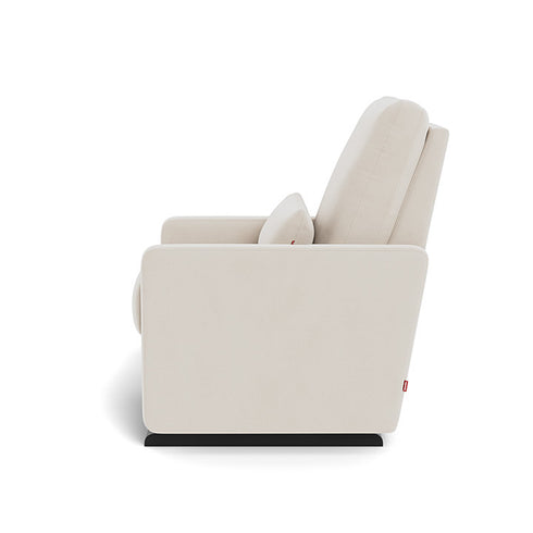 Monte Design Matera Glider Recliner Performance Velvet, Brushed Cotton Linen