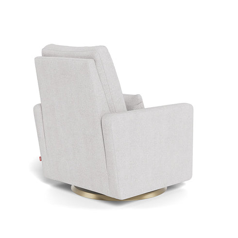 Monte Design Matera Glider Recliner Performance Velvet, Brushed Cotton Linen