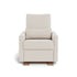Monte Design Matera Glider Recliner Performance Velvet, Brushed Cotton Linen