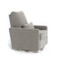Monte Design Matera Glider Recliner Performance Velvet, Brushed Cotton Linen