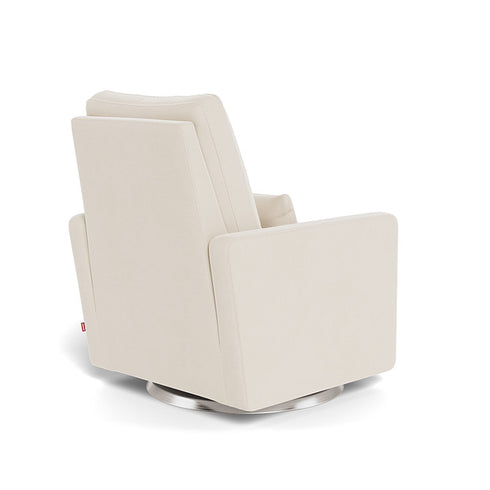 Monte Design Matera Glider Recliner Performance Velvet, Brushed Cotton Linen