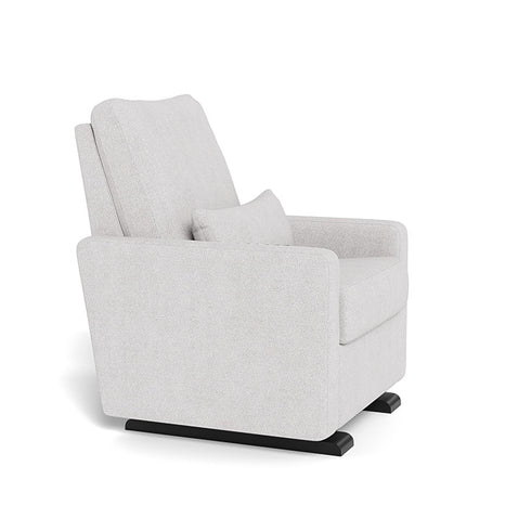 Monte Design Matera Glider Recliner Performance Velvet, Brushed Cotton Linen