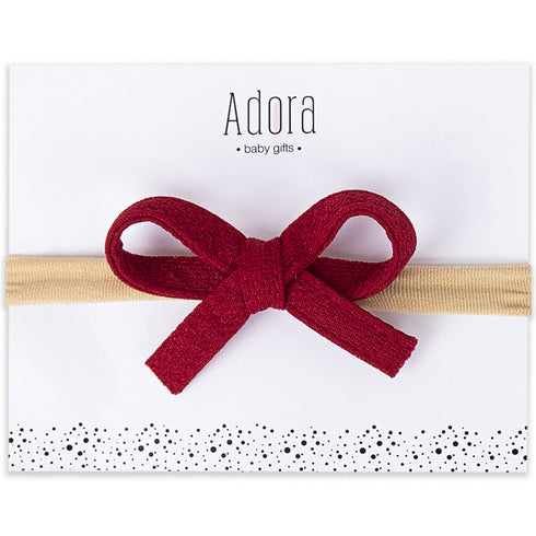 Adora Mini Waffle Bow Headband