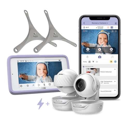 Hubble Nursery Pal Deluxe Twin Baby Monitor