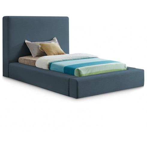 Meridian Furniture Devin Linen Textured Fabric Bed