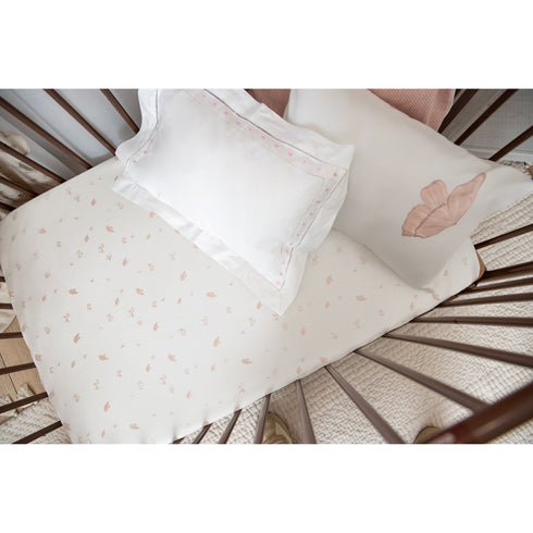 Petite Belle Summer Skies Sheet Set- Blush Butterfly