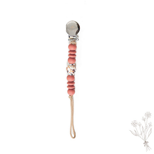 Daisy Teething Pacifier Clip