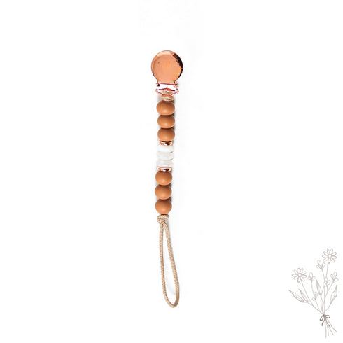 Daisy Teething Pacifier Clip