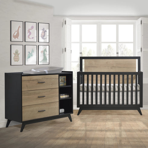 Tulip Sissi Convertible Crib + Dresser Combo