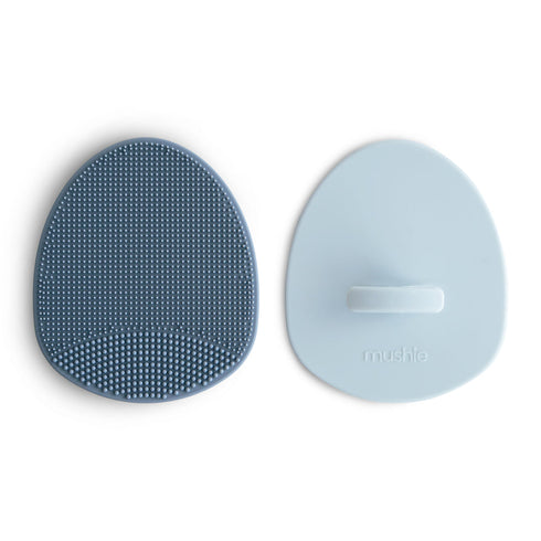 Mushie Silicone Cradle Cap Brush 2-Pack