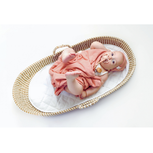 Daisy Ribbed Swaddle Beanie Set