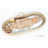 Daisy Ribbed Swaddle Beanie Set