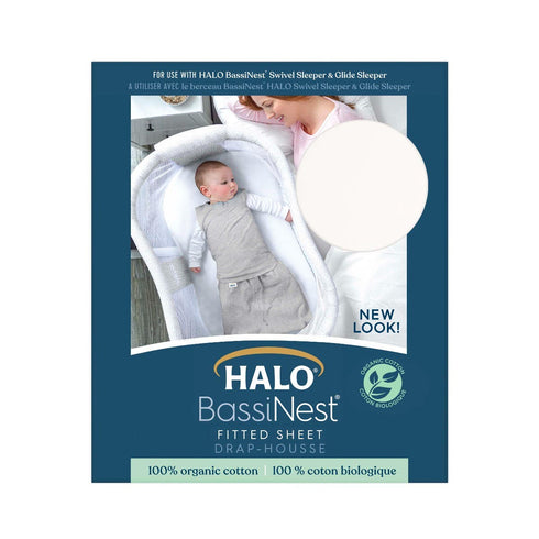 Halo BassiNest® Fitted Sheet 100% Organic Cotton