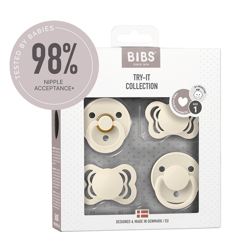 BIBS New Baby Try-It Collection - Ivory