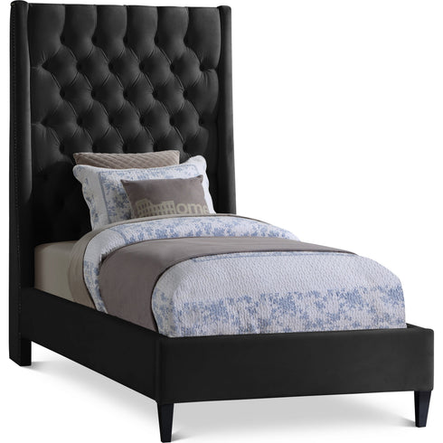 Meridian Furniture Fritz Velvet Bed