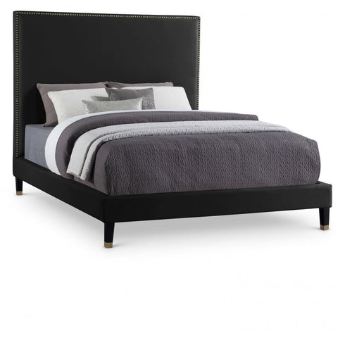 Meridian Furniture Harlie Velvet Bed