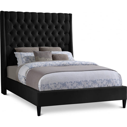 Meridian Furniture Fritz Velvet Bed