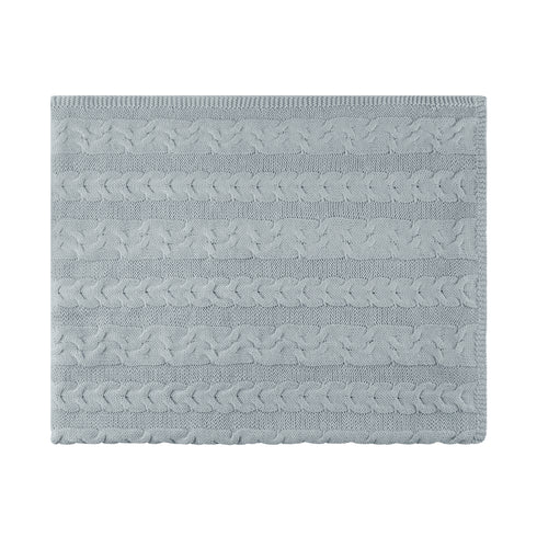 Pippin Soft Cashmere Feel Cable Knit Blanket
