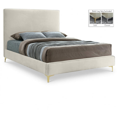 Meridian Furniture Geri Velvet Bed