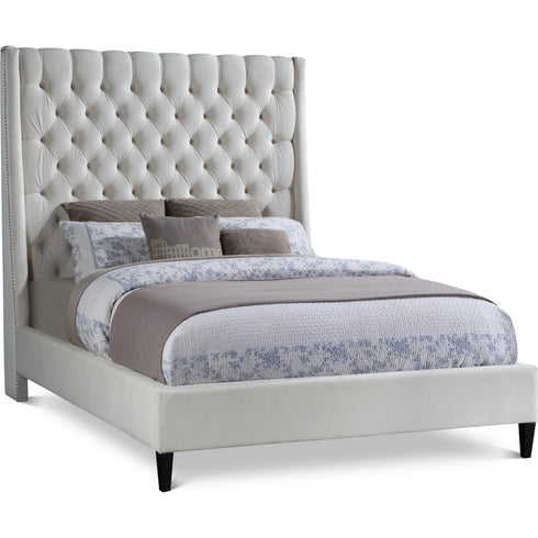 Meridian Furniture Fritz Velvet Bed