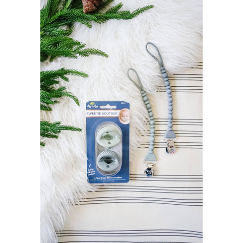 Itzy Ritzy - Sweetie Strap™ Silicone One-Piece Pacifier Clips