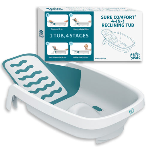 The First Years 4-in-1 Reclining Baby Bathtub