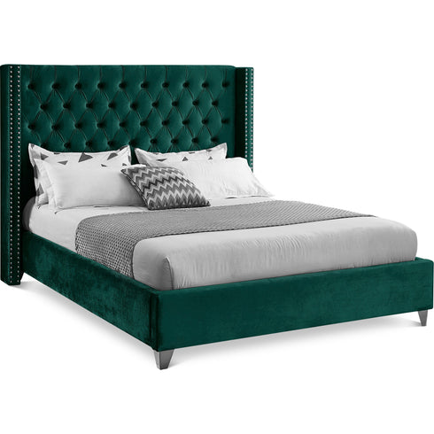 Meridian Furniture Aiden Velvet Bed
