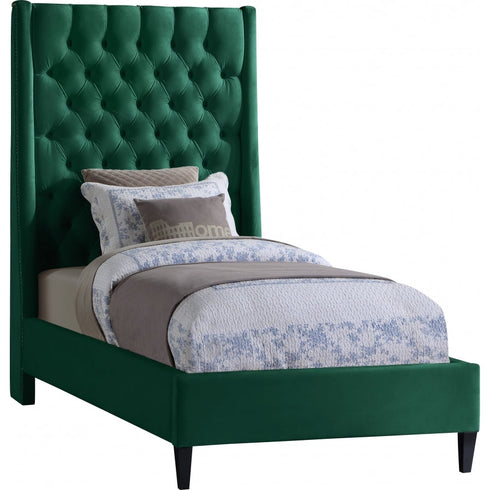 Meridian Furniture Fritz Velvet Bed