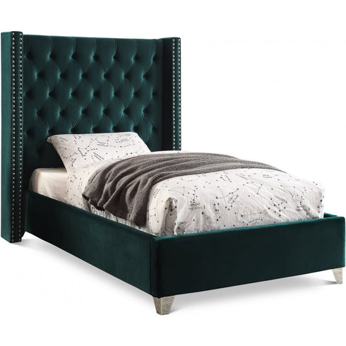 Meridian Furniture Aiden Velvet Bed