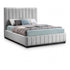 Meridian Furniture Lucia Linen Textured Fabric Bed