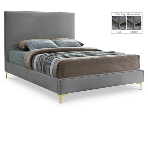 Meridian Furniture Geri Velvet Bed