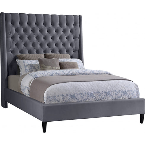 Meridian Furniture Fritz Velvet Bed
