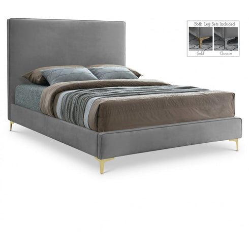 Meridian Furniture Geri Velvet Bed