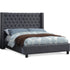 Meridian Furniture Ashton Linen Textured Bed
