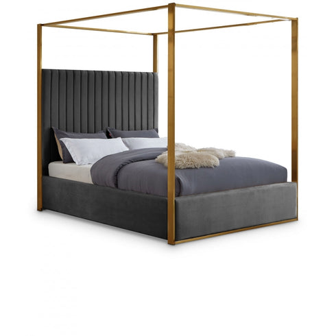 Meridian Furniture Jones Velvet Bed