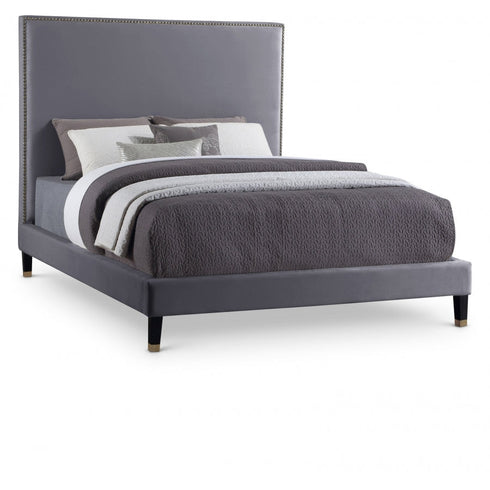 Meridian Furniture Harlie Velvet Bed