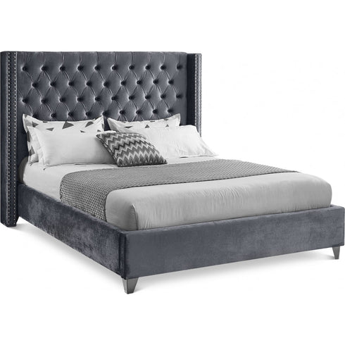 Meridian Furniture Aiden Velvet Bed