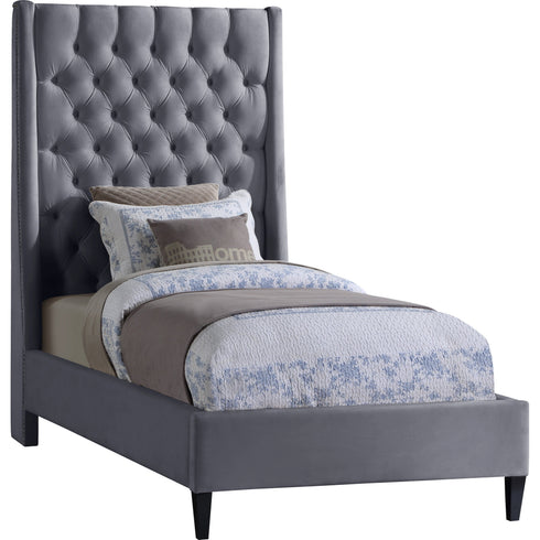 Meridian Furniture Fritz Velvet Bed