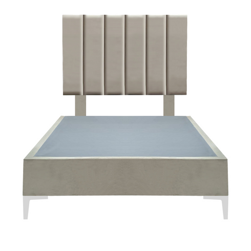 Platform Bedding Signature Velvet Bed with Headboard