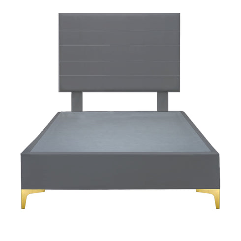 Platform Bedding Miami Leather Bed with Headboard