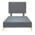 Platform Bedding Miami Leather Bed with Headboard