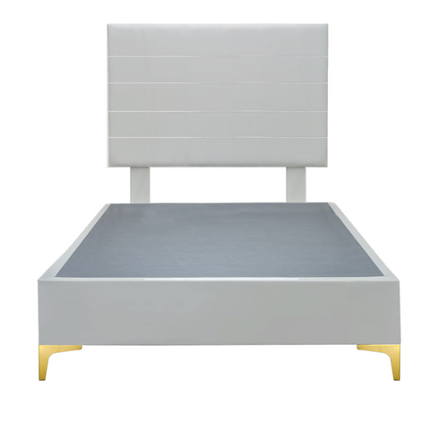 Platform Bedding Miami Leather Bed with Headboard
