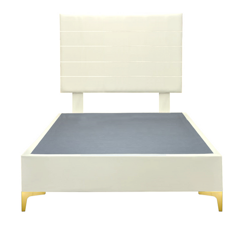 Platform Bedding Miami Leather Bed with Headboard