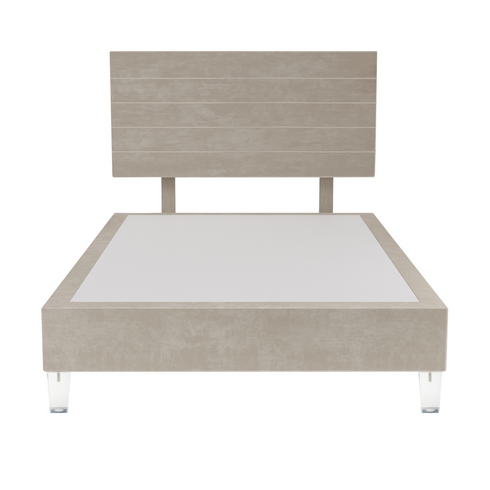 Platform Bedding Miami Velvet Bed with Headboard