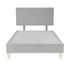 Platform Bedding Miami Without Lines Velvet Bed with Headboard