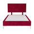 Platform Bedding Miami Without Lines Velvet Bed with Headboard