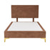 Platform Bedding Miami Without Lines Velvet Bed with Headboard