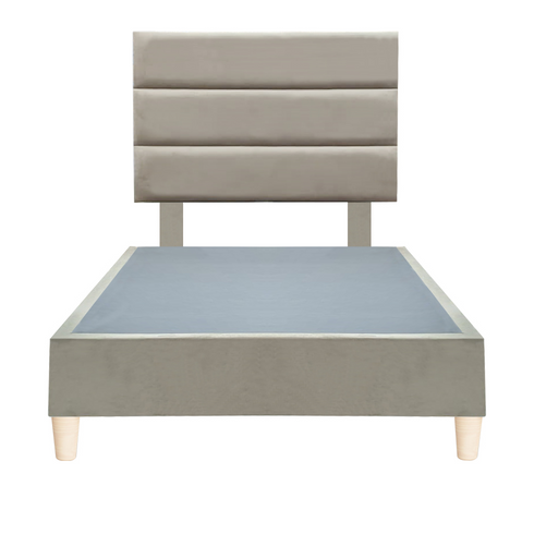 Platform Bedding Concord Velvet Bed with Headboard