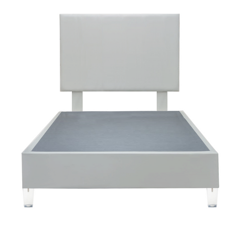 Platform Bedding Miami Without Lines Leather Bed with Headboard