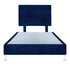 Platform Bedding Miami Without Lines Velvet Bed with Headboard
